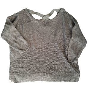 Dkny Jeans Green Beige Sweater Medium